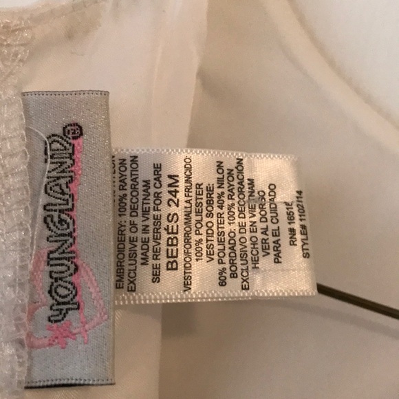 Infant 24 white dress - Picture 3 of 4